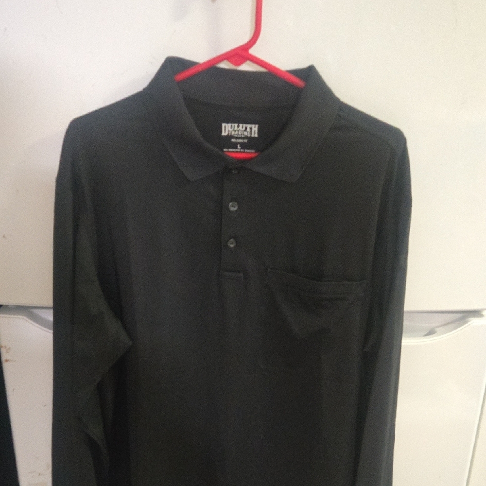 Duluth Trading Co Men's Charcoal Polo Shirt